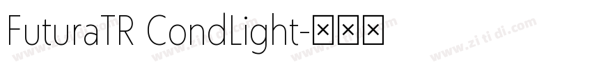 FuturaTR CondLight字体转换